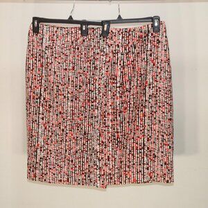 Ellen Tracy Black Red White A Line Skirt, Size 18, Back To Office